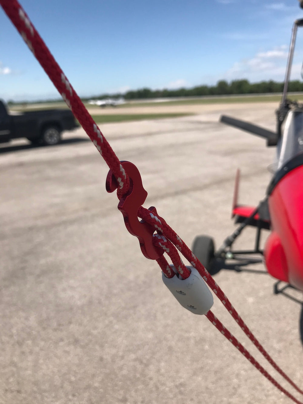 Rotor Blade Tie-Down "Open Loop" Collar with Guyline Rope "Kit"